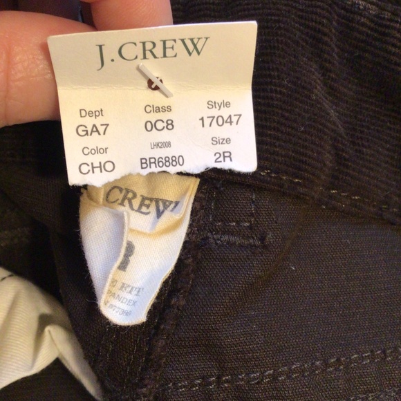 J.Crew Favorite Fit Brown Corduroy Pants Women’s 2R Bootcut Mid Rise Stretch - Picture 8 of 9